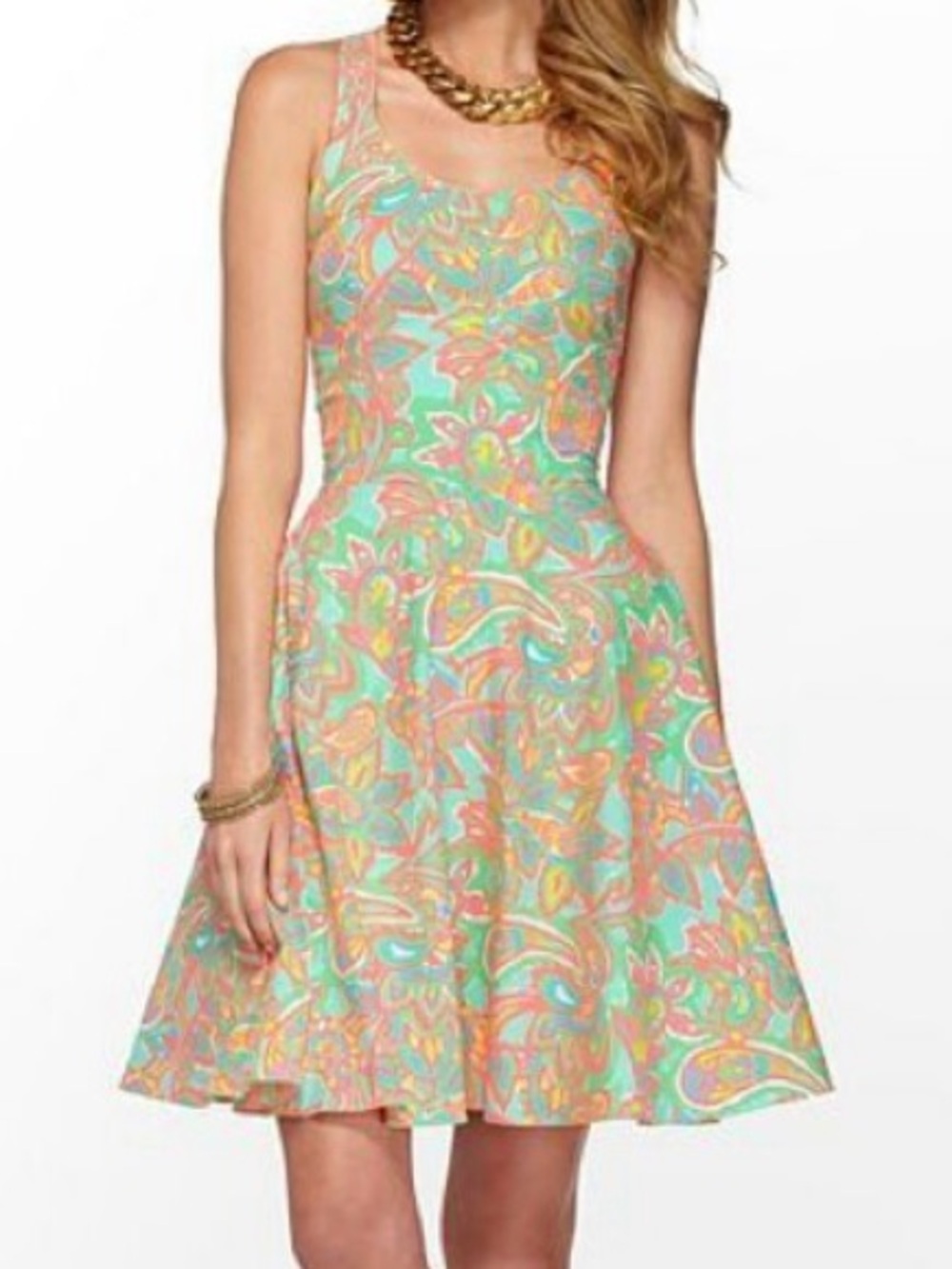 Lilly Pulitzer “Make a Splash” Zo Tropical Halter Dress